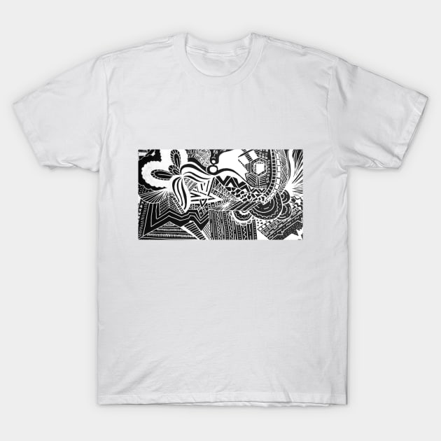 Abstract Doodle T-Shirt by BountL